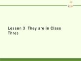 四年級(jí)下冊(cè)英語課件-Lesson 3  They are in Class Three 科普版