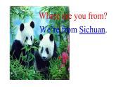 四年級(jí)下冊(cè)英語課件-Lesson 4  Where are you from？ 科普版