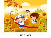 三年级下册英语课件-Lesson 5 Let's run a race  Let’s learn 科普版.
