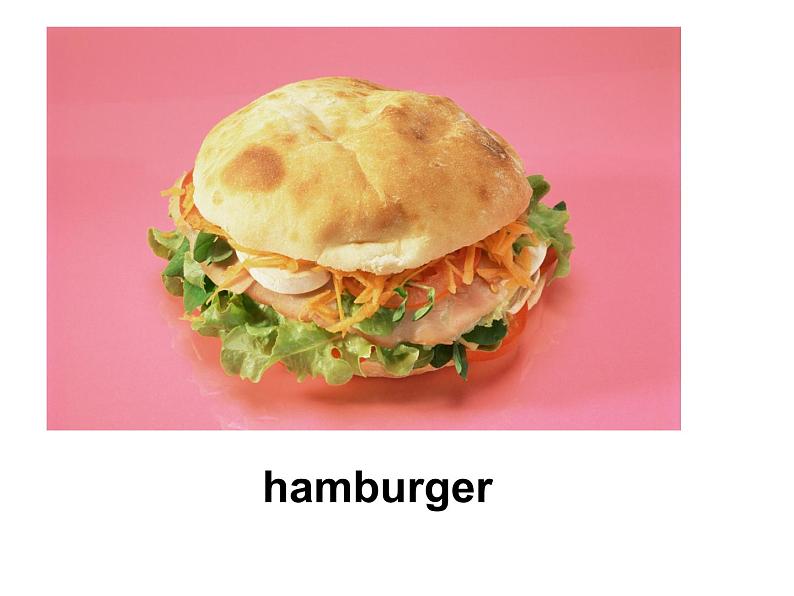 三年级下册英语课件-Unit 4 Food and Restaurants Lesson 20 Hamburgers and Hot Dogs 1｜冀教版（三起）(共17张PPT)04