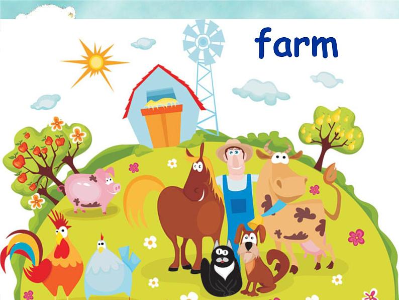 三年级下册英语课件-Unit 1 Animals on the Farm Lesson 1 On the farm 1｜冀教版（三起） (共18张PPT)02