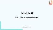 小学英语外研版 (三年级起点)三年级下册Unit 1  What do you do on Sundays?示范课课件ppt