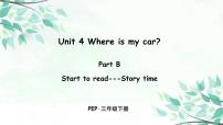 英语三年级下册Unit 4 Where is my car? Part B说课课件ppt