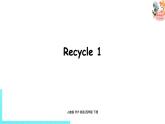 人教PEP版四年级英语下册 Recycle 1课件（PPT课件）