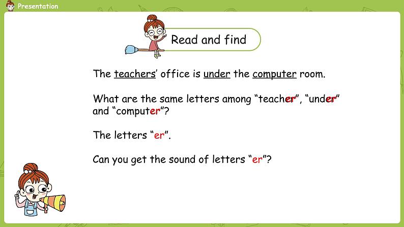 人教PEP版四年级英语下册 Unit1 第3课时Part A Let's spell（PPT课件）07