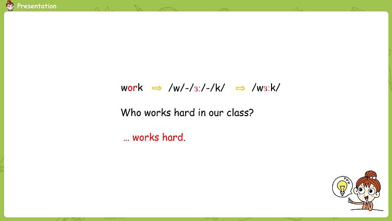 人教PEP版四年级英语下册 Uni4 第3课时Part A Let's spell（PPT课件）05