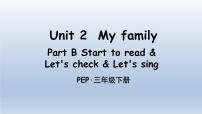 小学英语人教版 (PEP)三年级下册Unit 2 My family Part B授课课件ppt