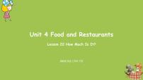 小学英语冀教版 (三年级起点)三年级下册Unit 4 Food and RestaurantsLesson 22 How Much Is It ?图片课件ppt