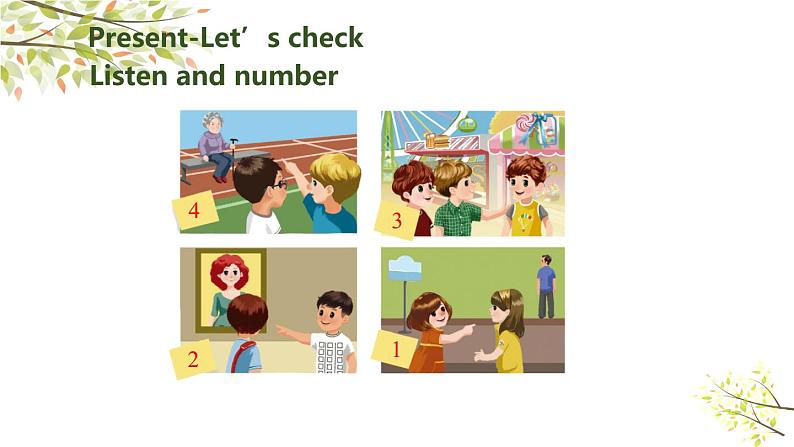 三年级下册PEP版英语教学课件unit2-partB-Start to read & Let's check & Let's sing04