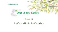 人教版 (PEP)三年级下册Unit 2 My family Part B背景图ppt课件