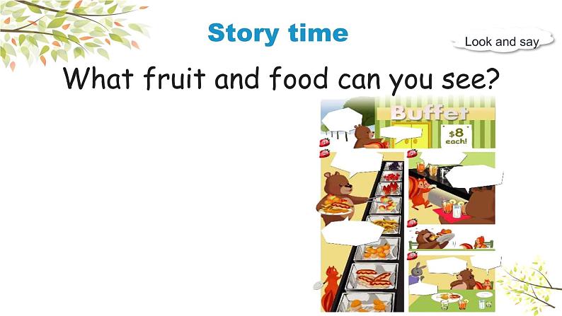 三年级下册PEP版英语教学课件Unit 5 Do you like pears_ PB Start to read &  Story time 课件+素材06