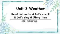 小学英语人教版 (PEP)四年级下册Unit 3 Weather Part B教课内容ppt课件