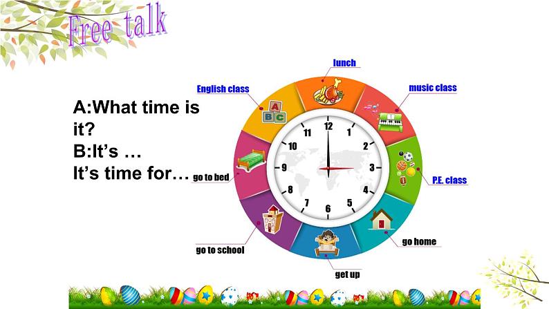 英语PEP四年级下册Unit2 What time is it B let’s learn课件+素材03