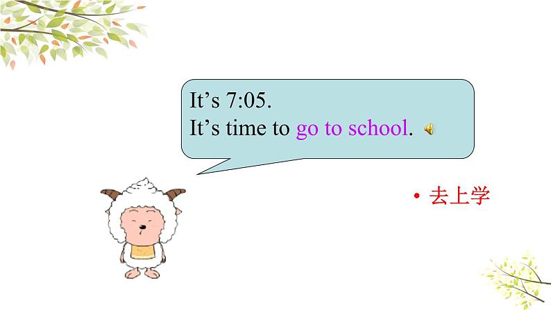 英语PEP四年级下册Unit2 What time is it B let’s learn课件+素材05
