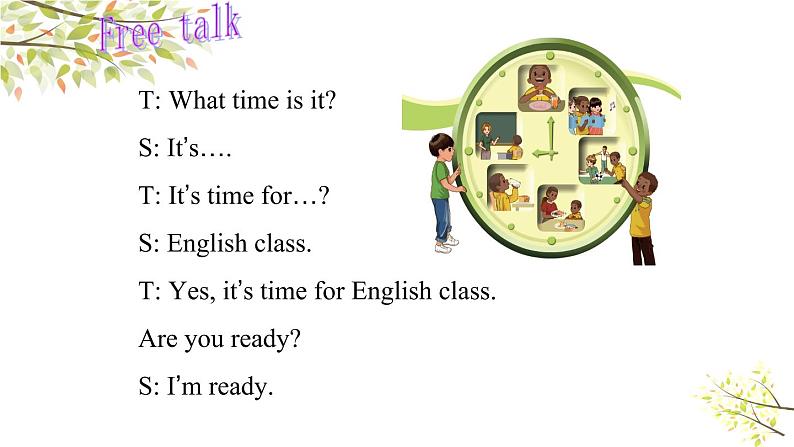 英语PEP四年级下册Unit2 What time is it B let’s talk课件+素材03