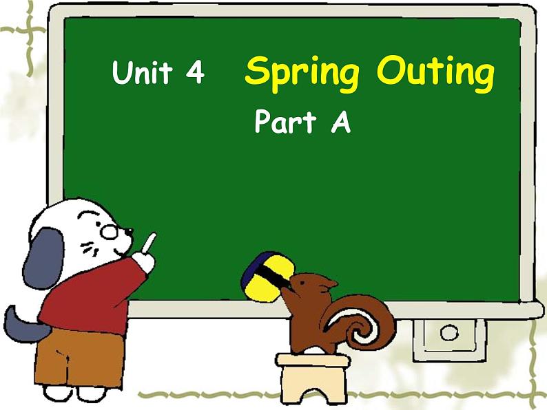 闵教版英语五年级下册Unit 4 A Spring Outing  Part A课件01