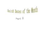 闵教版英语五年级下册Unit 8 Dates of the Month Part A课件