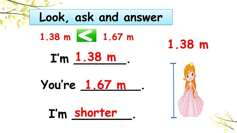 PEP六年级下册英语Unit 1 How tall are you A Let's learn & Do a survey and report课件+素材06