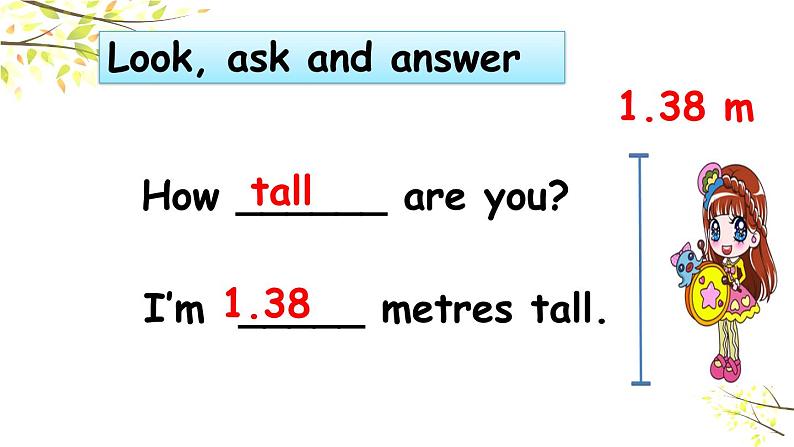 PEP六年级下册英语Unit 1 How tall are you B Let's try & Let's talk课件+素材04