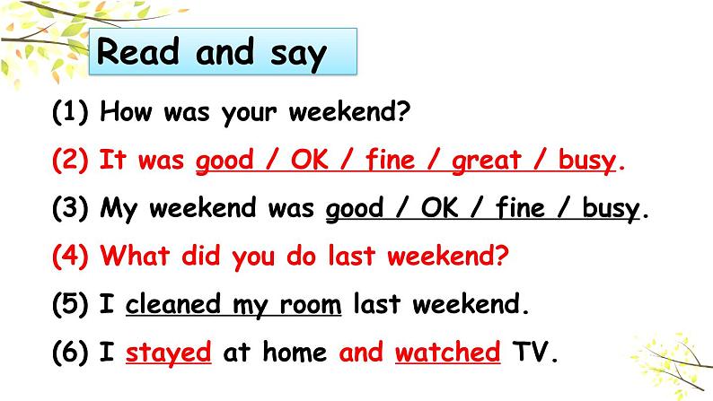 PEP六年级下册英语Unit 2 Last weekend B Let's check & Let's wrap it up课件+素材06