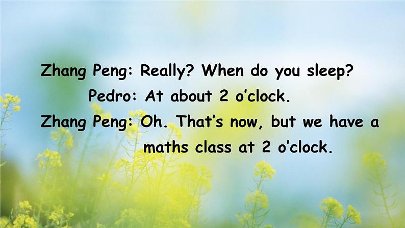 人教版（PEP）五年级英语下册 第一单元 Part A 第2课时 课件08