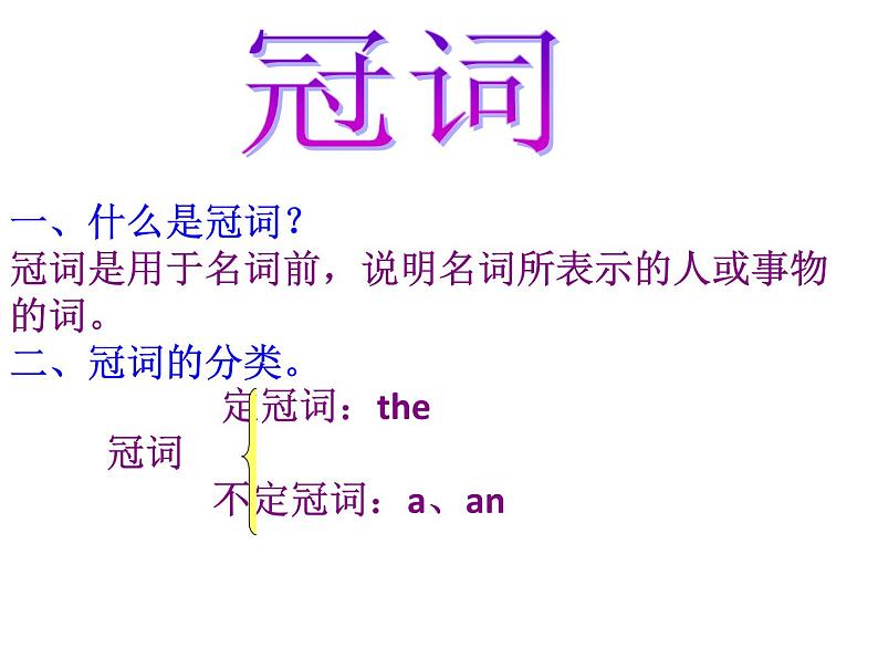 六年级下册英语课件-小升初英语知识点专项复习专题二_词类_冠词课件 全国通用(共15张PPT)02