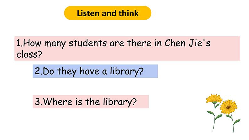 PEP小学英语四年级下册 unit 1  My school  PartB Let's talk＆Let's play课件+素材06