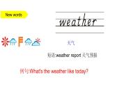 PEP小学英语四年级下册 unit  3 Weather   Part A Let's learn&Let's play 课件