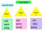 PEP小学英语四年级下册 unit  3 Weather   Part B Read and write&Let's check&Part C Story time课件+教案