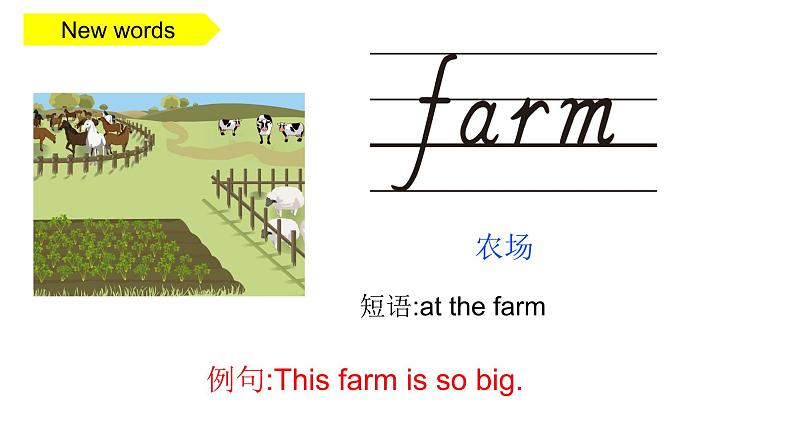 PEP小学英语四年级下册 unit  4  At  the  farm  Part B Let's learn&Draw and say课件+教案05