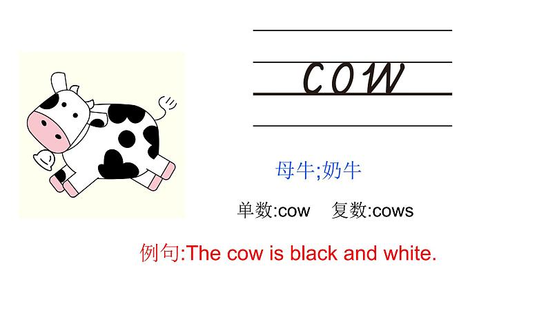 PEP小学英语四年级下册 unit  4  At  the  farm  Part B Let's learn&Draw and say课件+教案08