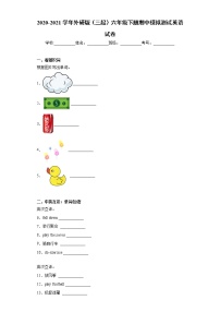 2020-2021学年外研版（三起）六年级下册期中模拟测试英语试卷（word版 含答案）