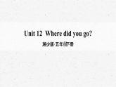 [湘少版]五年级下册英语Unit 12教学课件