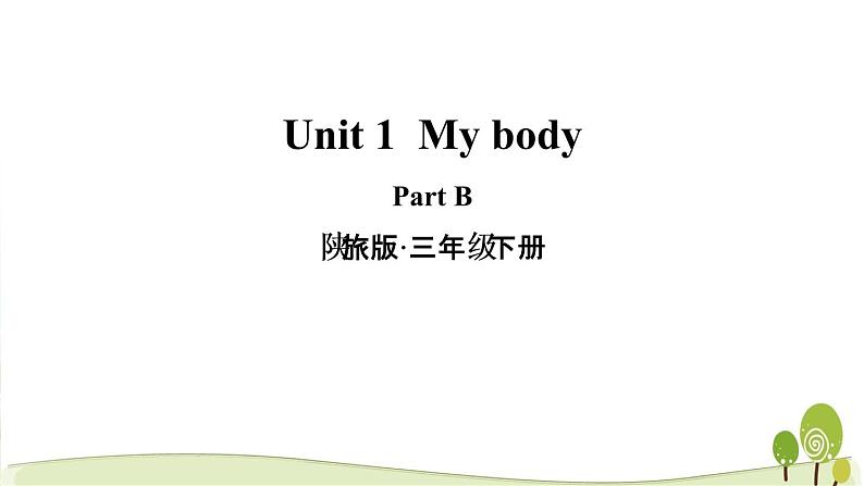 陕旅版英语三年级下Unit 1 Part B教学课件01