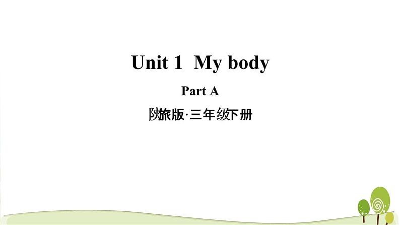 陕旅版英语三年级下Unit 1 Part A教学课件01