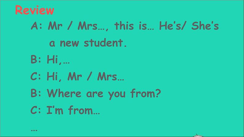 人教PEP 三年级英语下册 Unit 1 Welcome back to school Part B第5课时课件+素材03