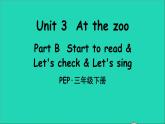 人教PEP 三年级英语下册 Unit 3 At the zoo Part B第6课时课件+素材