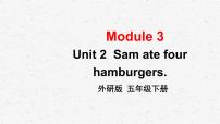 小学英语外研版 (三年级起点)五年级下册Unit 2 Sam ate four hamburgers.课堂教学ppt课件