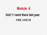 外研版英语五年级下册Module 6 Unit 1课件