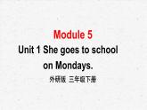 外研版三年级下册英语Module 5 Unit 1教学课件
