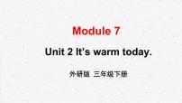 英语三年级下册Unit 2  It’s warm today.教学课件ppt