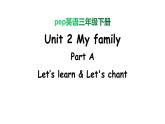 PEP小学英语三年级下册 unit 2 A Let's learn&Let's chant 课件+素材