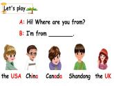 PEP小学英语三年级下册 unit 1 B Let's talk&Look and say 课件+素材