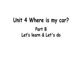 PEP小学英语三年级下册 unit 4  B Let's learn&Let's do 课件+素材