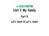PEP小学英语三年级下册 unit 2 B Let's learn&Let's chant 课件+素材