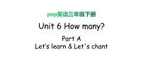 人教版 (PEP)三年级下册Unit 6 How many? Part A课前预习课件ppt