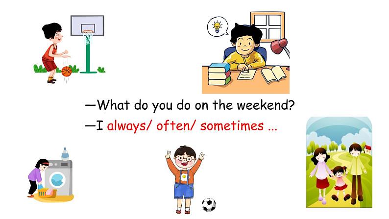 PEP小学英语五年级下册 unit 1  My day  Part B Let's try & Let's talk  课件+素材03
