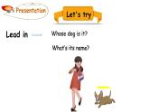 PEP小学英语五年级下册 unit 5  Whose dog is it   Part B Let's try & Let's talk  课件+素材