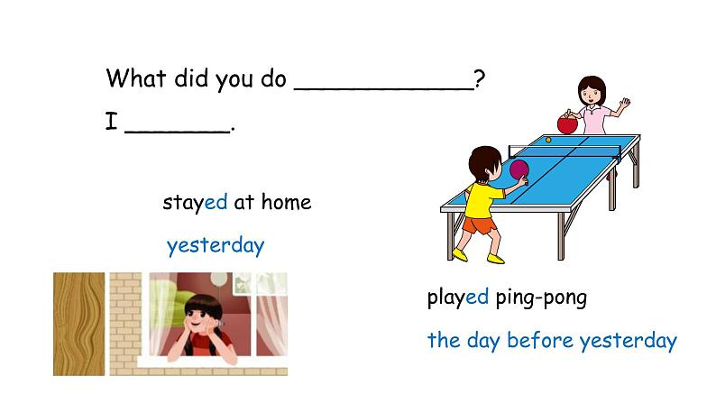 PEP小学英语六年级下册  Unit  2  Last weekend    B Let's learn& Look and talk     ppt课件+教学教案07
