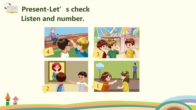 6.人教pep版-三下unit2-partB-Start to read & Let's check & Let's sing 课件PPT04